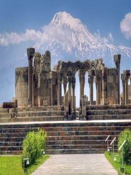 Mount-Ararat-Armenia-Zvartnots Cathedral - Armenia